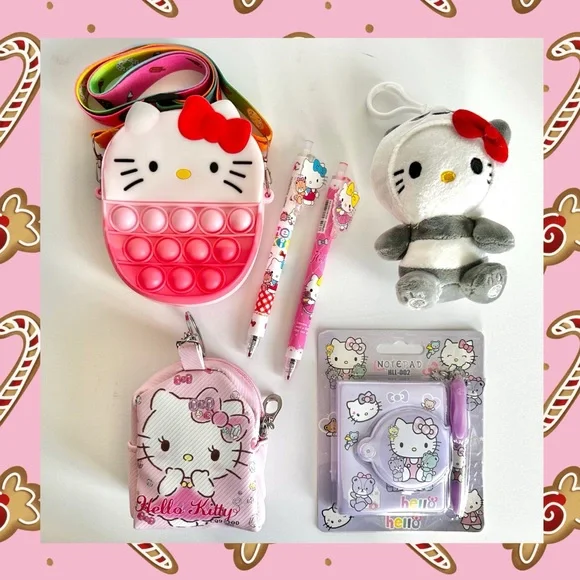 💝Hello Kitty Adorable Stocking Stuffer 6-Piece Mini Bundle - Picture 1 of 8